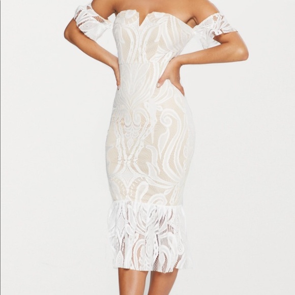 White Midi Dress - Picture 3 of 4